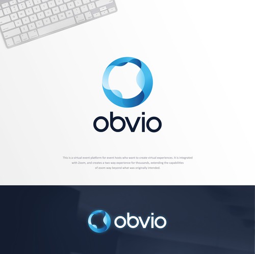 Virtual design with the title 'Logo for OBVIO'