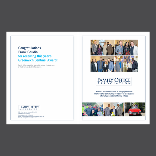 Page design with the title 'Inner page congratulation design.'