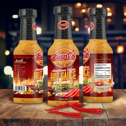 Hot sauce label with the title 'Concept: Label'