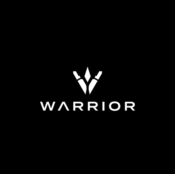 Warrior logo with the title 'knife brand'