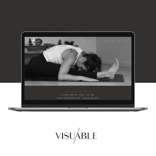Design with the title 'Squarespace Membership Website for a Yoga & Mobility Coach'