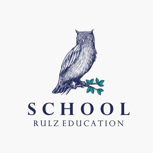 Owl brand with the title 'OWL  SCHOOL RULZ LOGO'