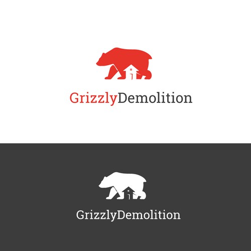 Gestalt logo with the title 'Logo for a Demolition business'