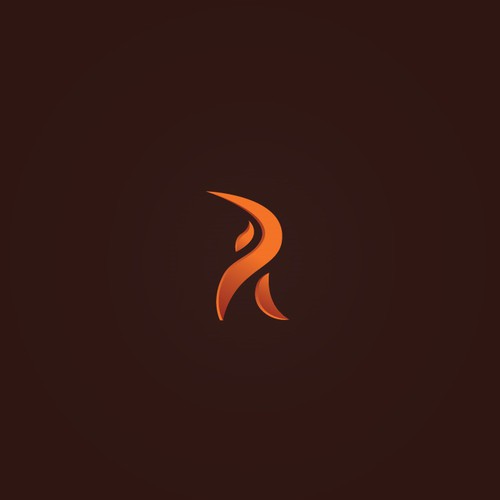 Catchy design with the title 'R Flame logo'