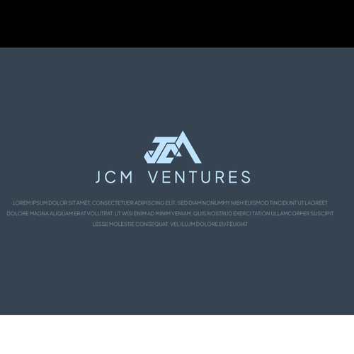 Venture capital logo with the title 'bold logo for ventures'