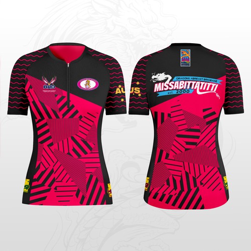 Lady design with the title 'Dragon Boat Race Jersey'