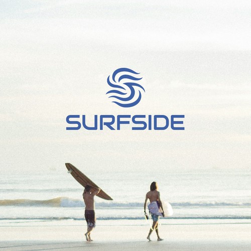 Wind logo with the title 'Logo for Surfside'