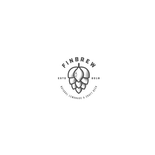 Lemonade logo with the title 'FinBrew Logo'