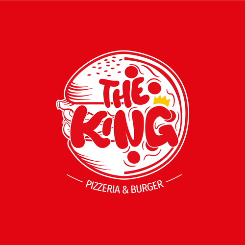 Tasty logo with the title 'logo for a pizza and burger chain'