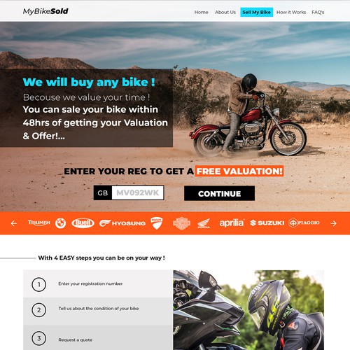 Bike selling shop website