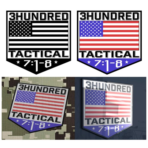 American flag logo with the title 'Logo concept '