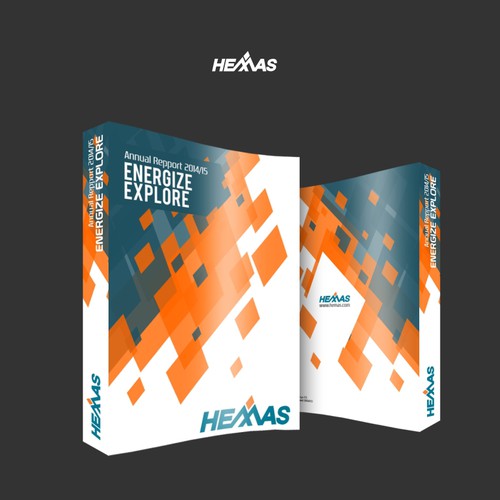 Annual report design with the title 'Design a great Annual Report for a respected company'