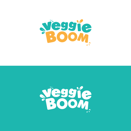Vegetarian logo with the title 'Veggie Boom'