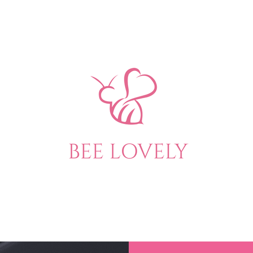 Woman face logo with the title 'Branding For Bee Lovely'