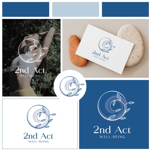 Empowerment logo with the title 'Logo for Health and Wellness Coaching for Mid Life Strong Women'