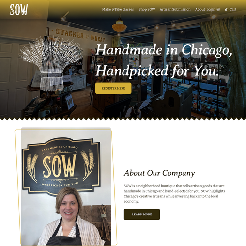 Design with the title 'SOW Handmade Chicago Design'