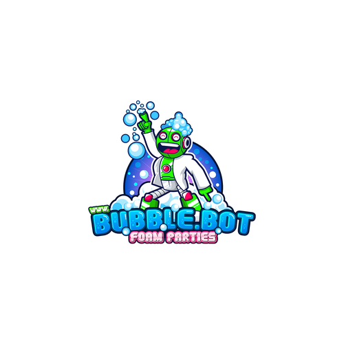 Droid logo with the title 'Bubble.Bot'
