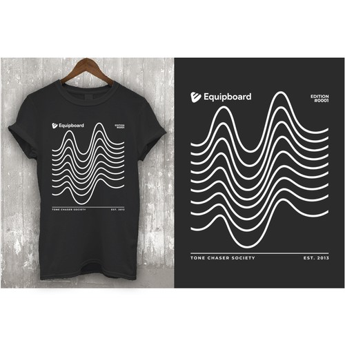 Minimal design with the title 'Equipboard - Soundwave'