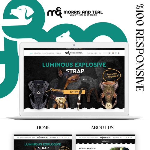 Pet website with the title 'Morris"s'