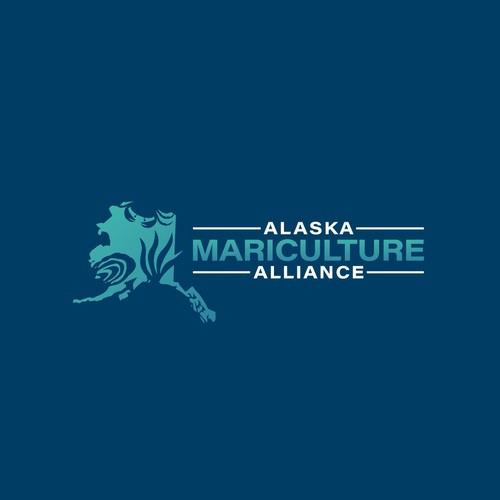 Alaska design with the title 'Mariculture Logo '