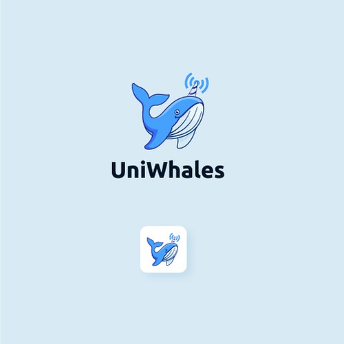 Bitcoin logo with the title 'UniWhales'