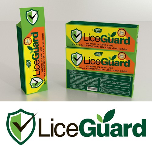 Loud packaging with the title 'Packaging For LICEGUARD'