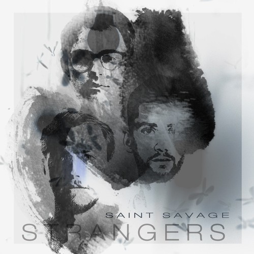 Photo manipulation artwork with the title 'Album Cover For Saint Savage'