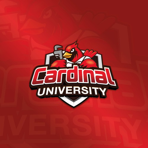 Cardinal design with the title 'Logo Available Cardinal University'