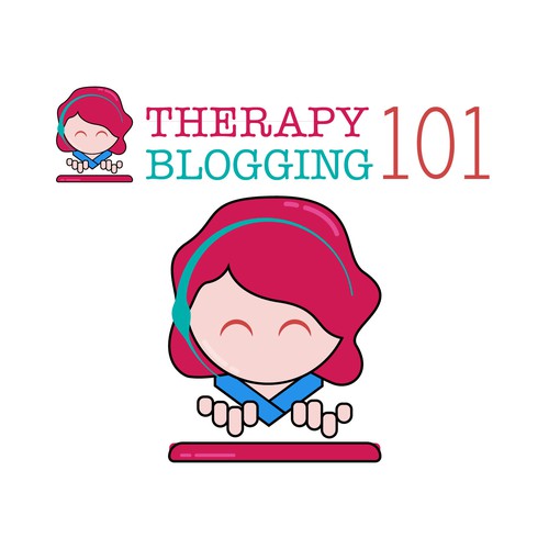 Blogger design with the title 'logo concept for Therapy Blogging 101'