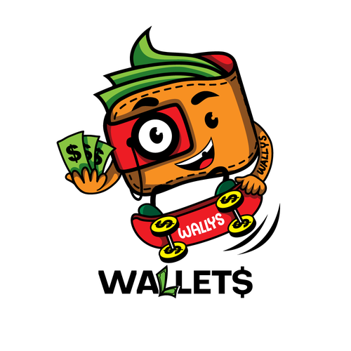 Pen design with the title 'leather wallets business'