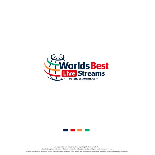 Streaming logo with the title 'Worlds best live streams'