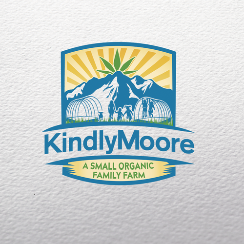 Family brand with the title 'Logo for a Small Organic Family Farm'