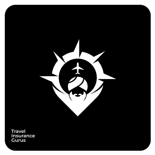 Plane logo with the title 'Travel Insurance Gurus'