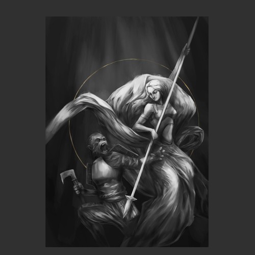 Illustration book cover with the title 'fantasy '