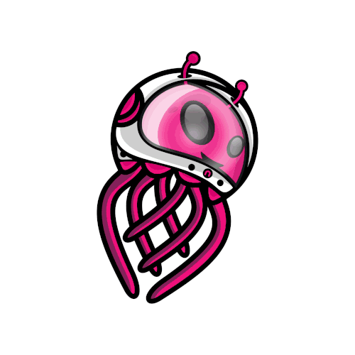 Jellyfish design with the title 'Alien Jellyfish'