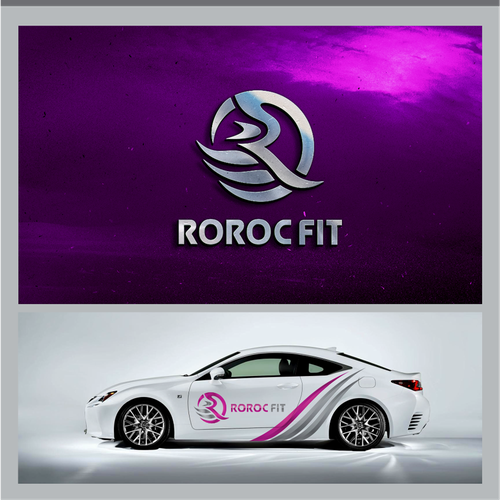 R logo with the title 'logo fitness'