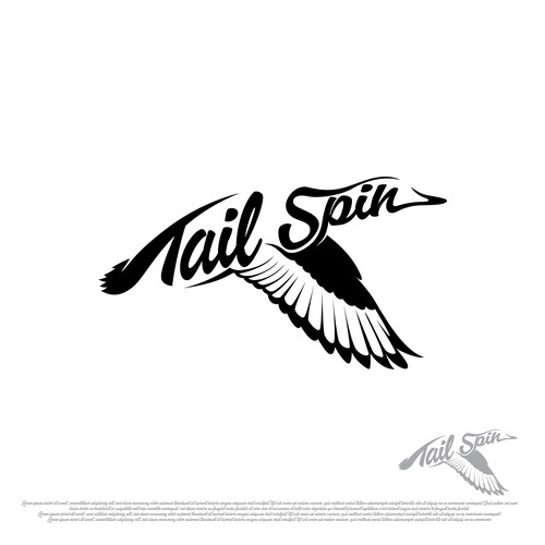 Tail design with the title 'Tail Spin'