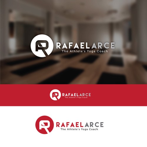 Athlete logo with the title 'Athlete's Yoga Coach Personal Logo'