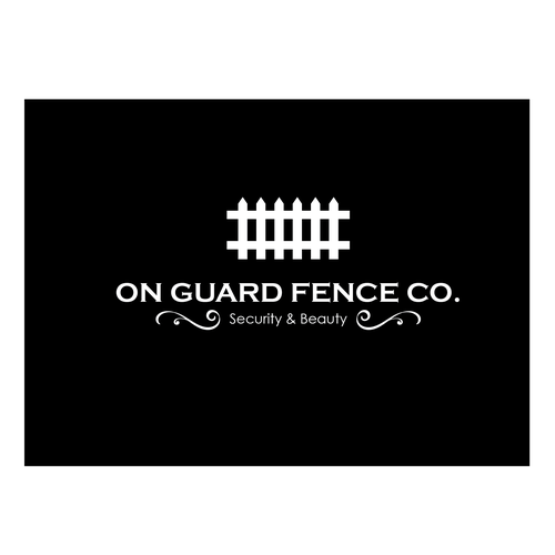 Fencing design with the title 'Fencing Company logo'