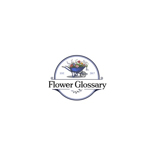 Gardening logo with the title 'logo for flower site'