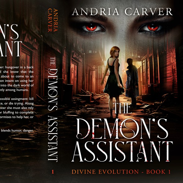 Urban fantasy book cover with the title 'The Demon's Assistant'