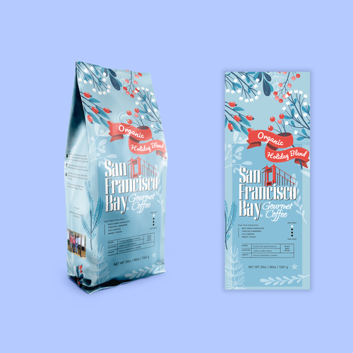 Plant packaging with the title 'Holiday Blend 2020'