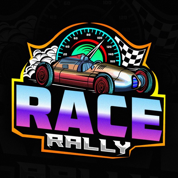 Rally logo with the title 'Race Rally '