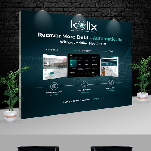 Booth design with the title 'Backdrop'