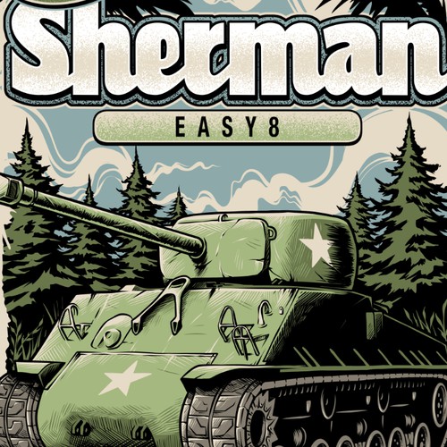 Army t-shirt with the title 'M4 Sherman Tank'