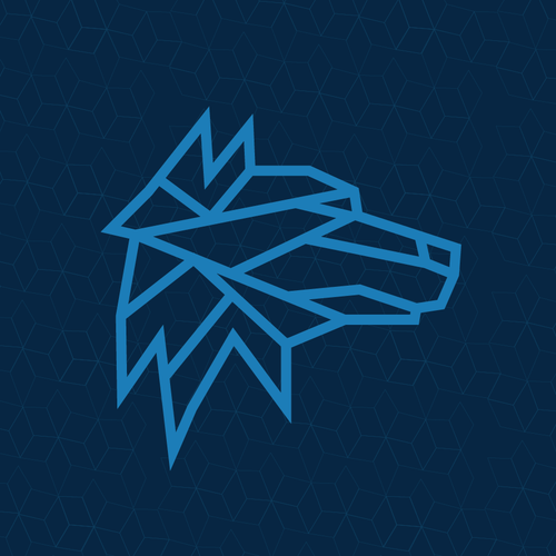 Camping logo with the title 'Dire Wolf Logo Entry'