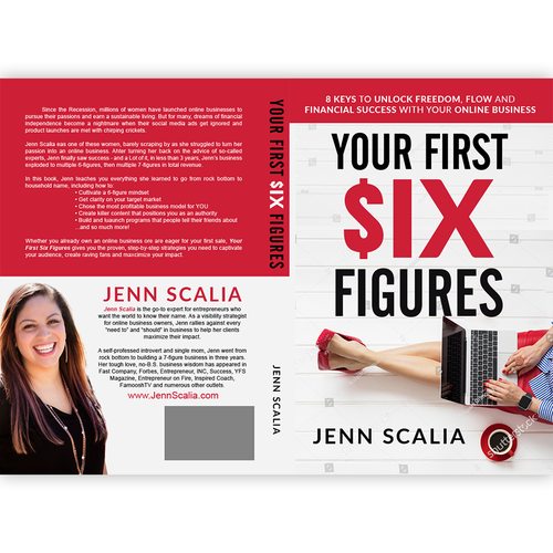 Bestseller book cover with the title 'Book cover for the online business'