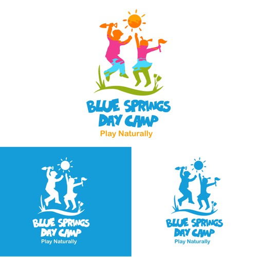 Kindergarten design with the title 'Day Camp Logo'
