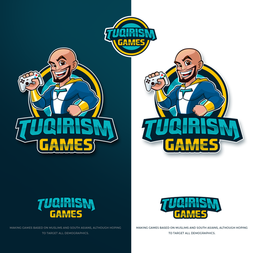Pen tool logo with the title 'TUQIRISM GAMES LOGO'