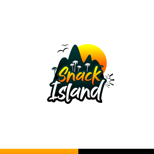 Snack logo with the title 'Fun Logo for Snack Island'